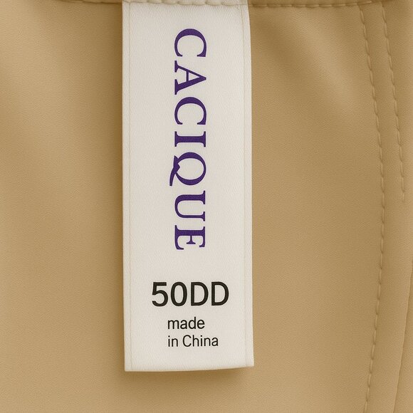 Lane Bryant Cacique Bra Backsmoother Lightly Lined Balconette 50DD Cafe Mocha - Picture 5 of 9